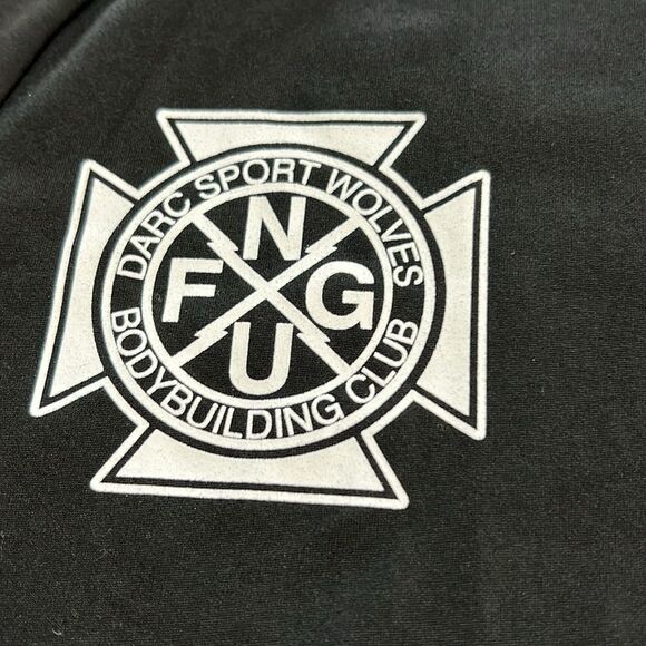 Darc Sport “FORGED” Black Raglan Wolf Graphic Tee L NWT Streetwear Premium Fit - Picture 7 of 10